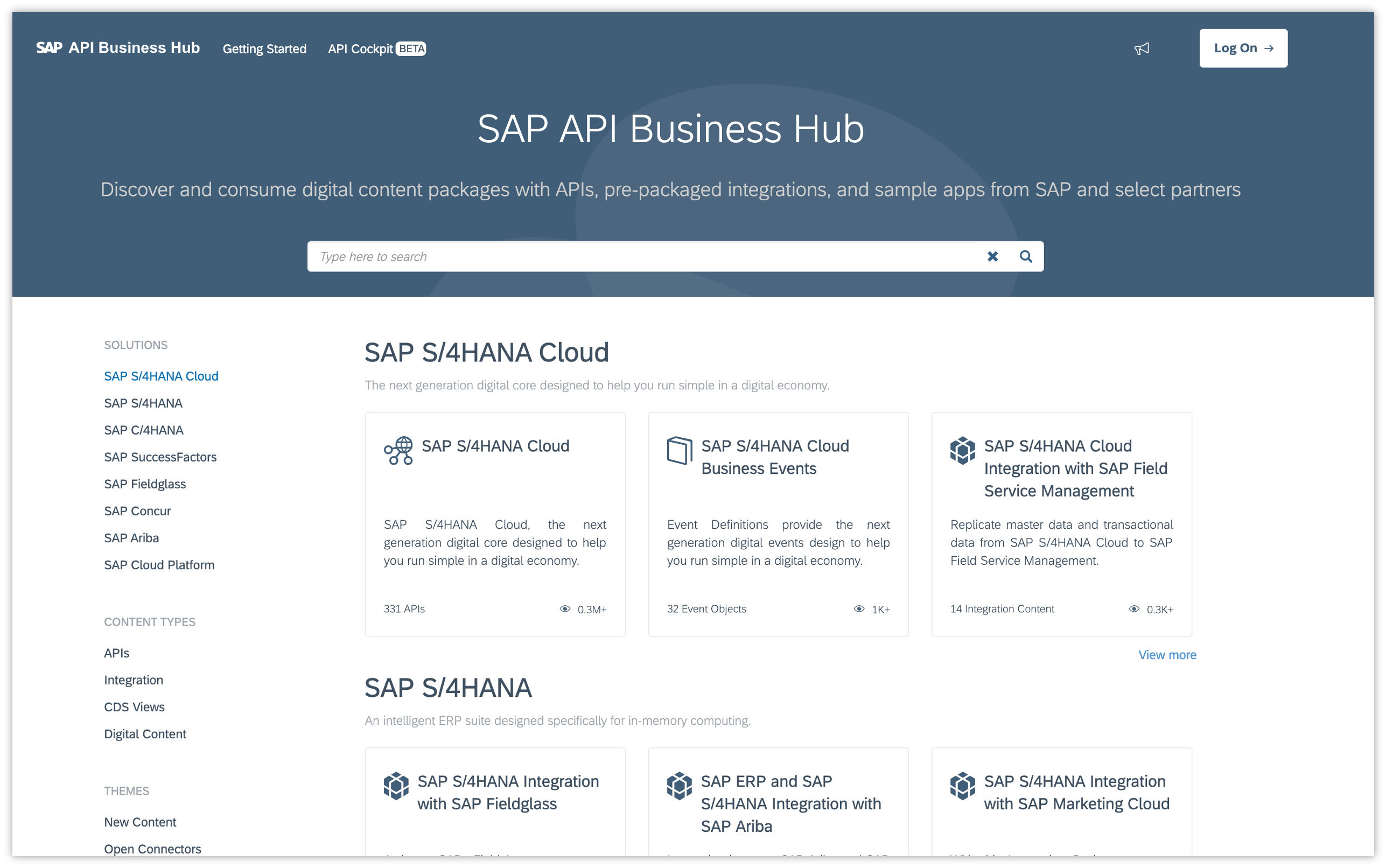 Before · SAP API Business Hub (2019)